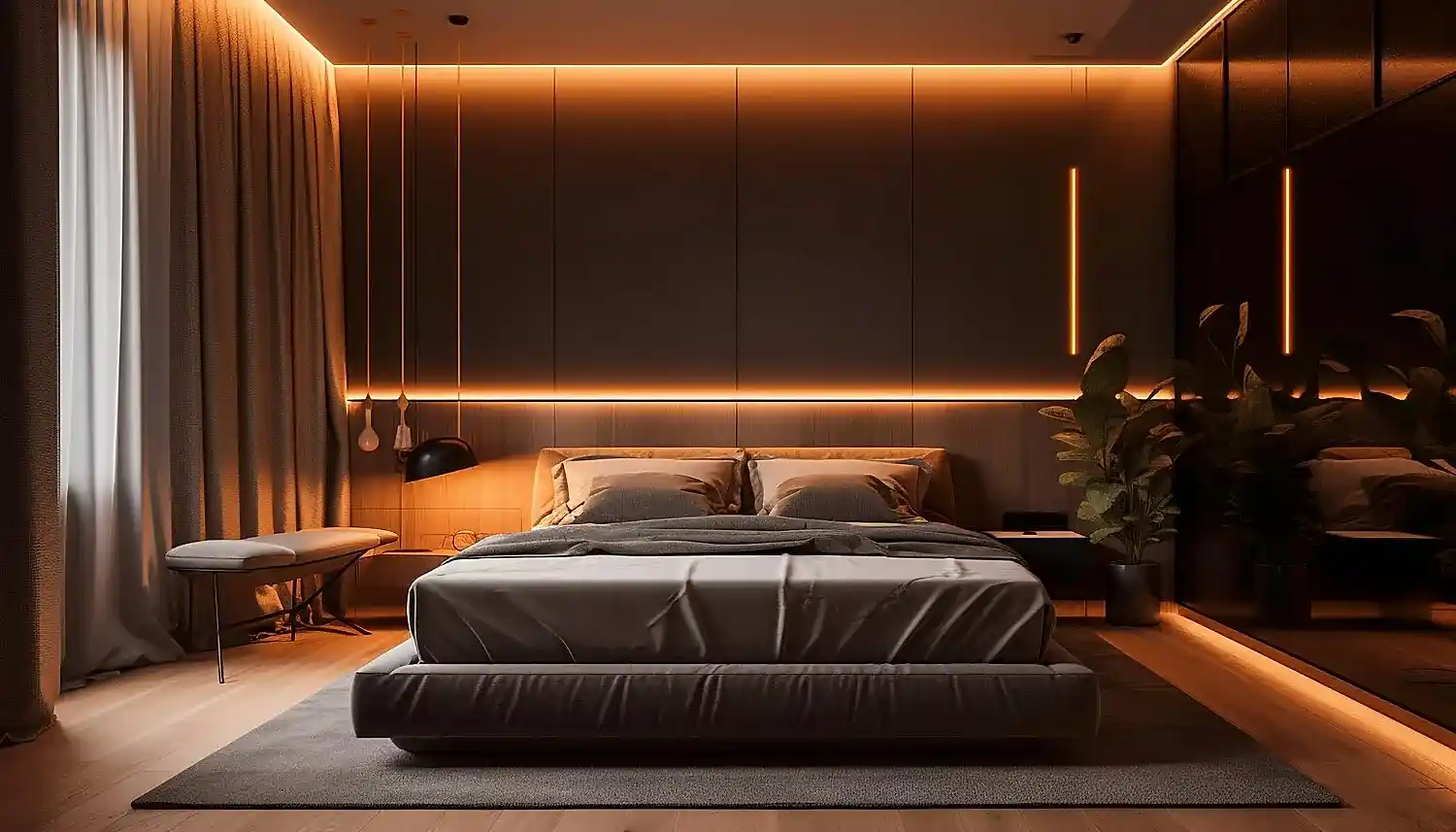 LED-лента в интерьере